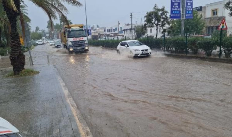 Bodrum’da fırtına ve sağanak