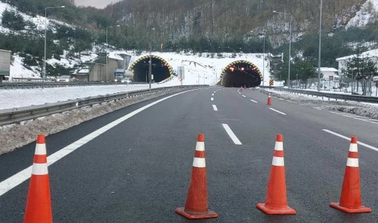 Bolu Dağı Tüneli’nin İstanbul yönü ulaşıma kapatıldı