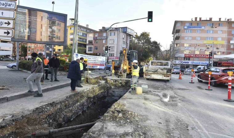 Çankaya Aksu Caddesinin sel çilesi son buluyor