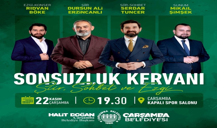 Çarşambada “sonsuzluk kervanı” ile şiir, sohbet ve ezgi dolu program