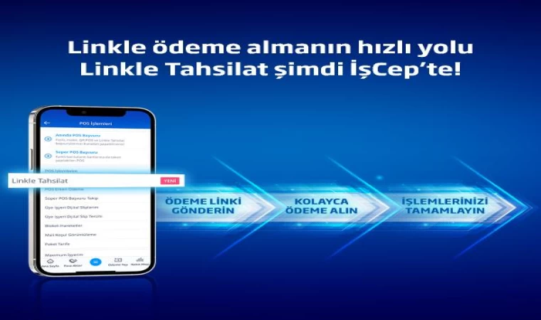 Cep telefonlarını POS cihazına dönüştüren ’Linkle Tahsilat’ hizmeti kullanıma sunuldu 