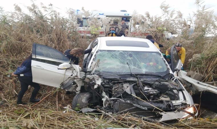 Çinede trafik kazası: 1 yaralı