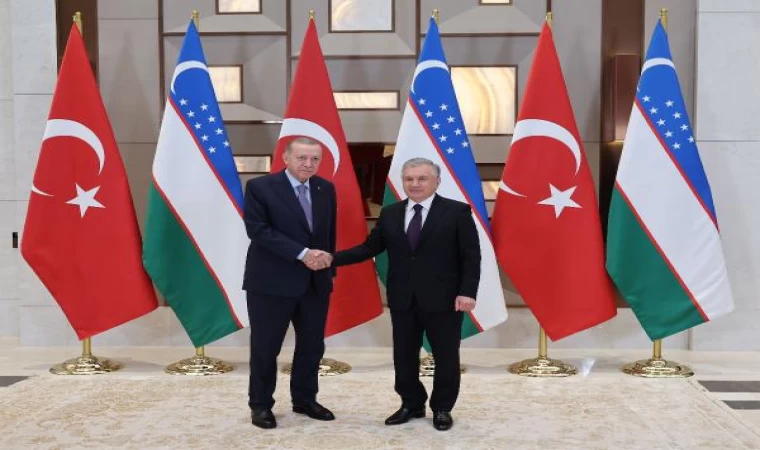 Cumhurbaşkanı Erdoğan, Özbekistan Cumhurbaşkanı Mirziyoyev ile görüştü