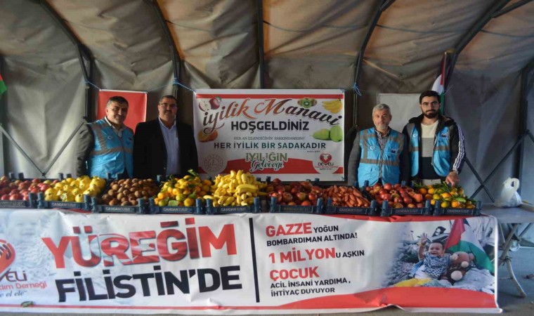 Develide Filistin için İyilik Manavı açıldı