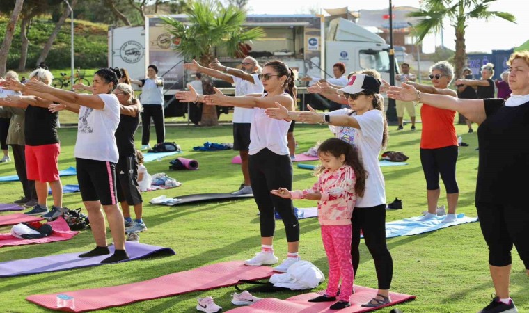 Didim Belediyesinin pilates etkinlikleri devam ediyor