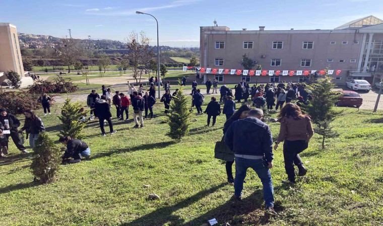 Diktikleri fidanlara şehitlerin isimlerini verdiler