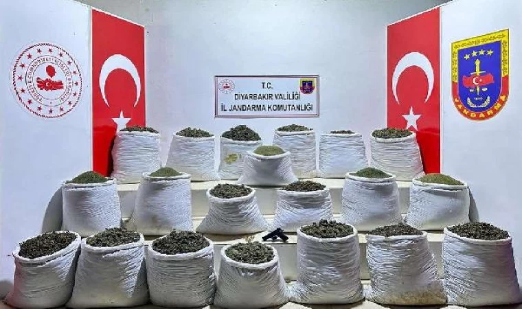 Diyarbakır’da 914 kilo esrar ile 7 bin 350 kök Hint keneviri ele geçirildi