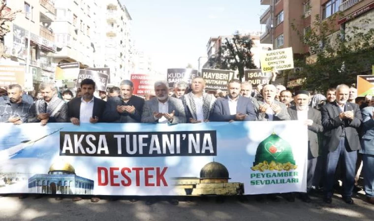 Diyarbakır’da cuma namazı çıkışı İsrail protestosu