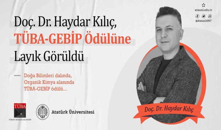 Doç. Dr. Kılıç, TÜBA-GEBİP ödülüne layık görüldü