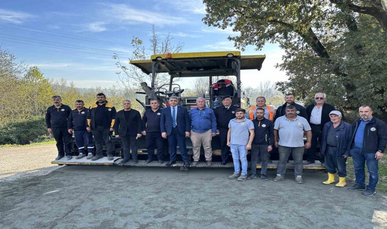 Düzcede köylere yerli ve milli ürünlerle daha ucuza daha uzun ömürlü yol