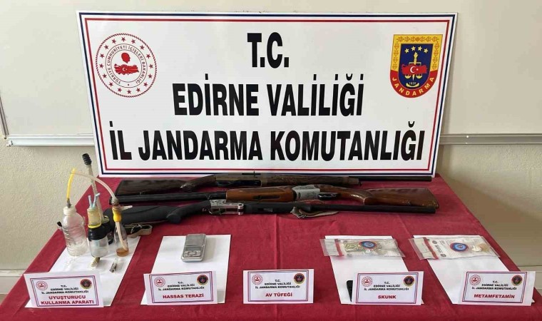 Edirne jandarmasından uyuşturucu operasyonu: 5 gözaltı