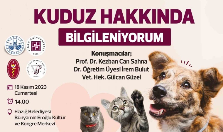 Elazığ Belediyesi ve FÜ kuduz semineri düzenleyecek