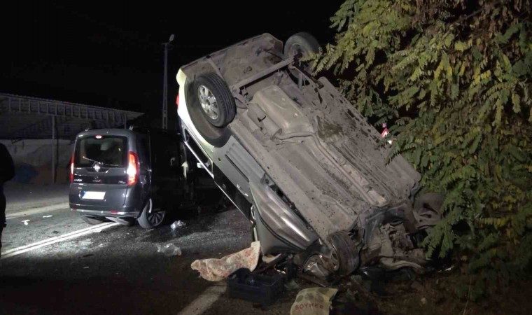 Elazığda trafik kazası: 1 ölü, 3 yaralı