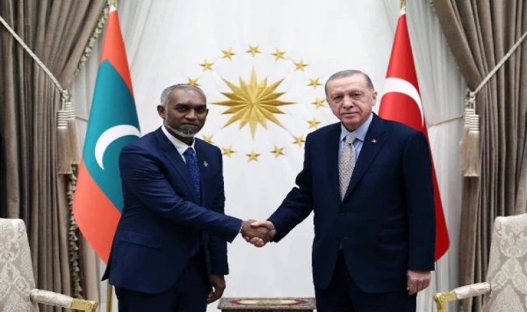 Erdoğan, Maldivler Cumhurbaşkanı Muizzu’yu kabul etti