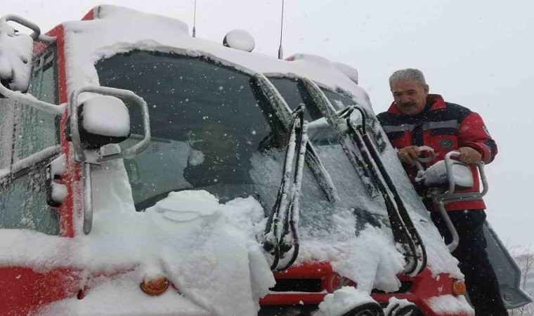 Erzurumda sağlık personeli kışa hazır