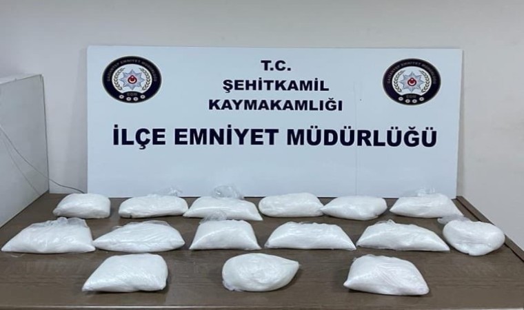 Gaziantepte 14 kilo metamfetamin ele geçirildi