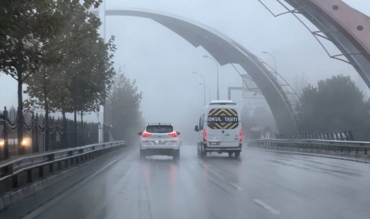 Gaziantepte sağanak ve yoğun sis etkili oluyor