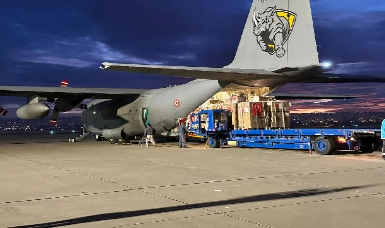 Gazze’ye ilaç ve tıbbi malzeme götüren uçak Kayseri’den havalandı