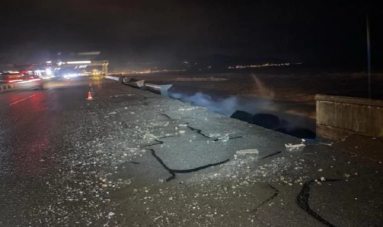 Giresun’da fırtına etkili oldu; duvar yıkıldı, yol çöktü