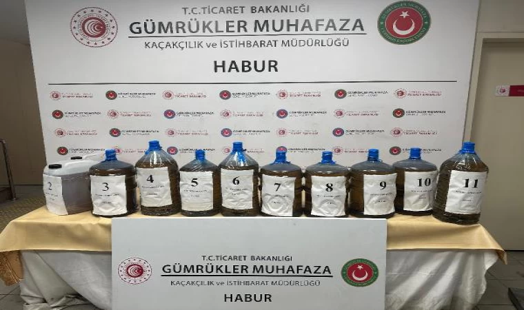 Habur Sınır Kapısı’nda 216,6 kilo sıvı metamfetamin ele geçirildi