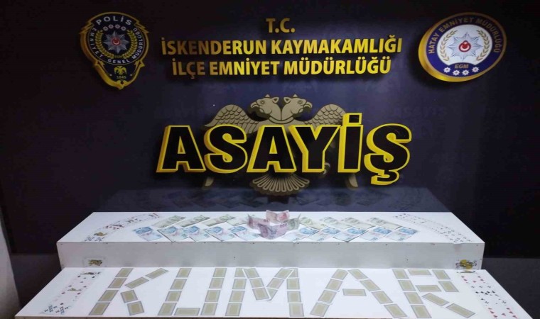 Hatayda kumar baskınında 28 bin 385 TL para cezası uygulandı