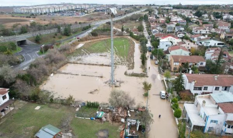 (havadan fotoğraflar) Silivri’de sel sonrası son durum