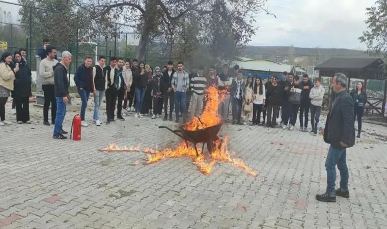 Hisarcık MYO‘da Temel Yangın Güvenliği semineri