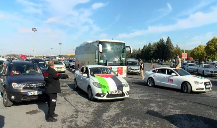 İHH konvoylarla İncirlik Üssüne doğru yola çıktı 