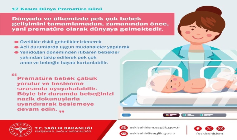 İl Sağlık Müdürü Bildiriciden Dünya Prematüre Günü açıklaması