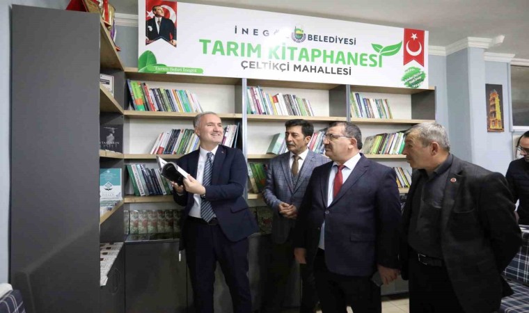 İnegölün 2. tarım kütüphanesi açıldı