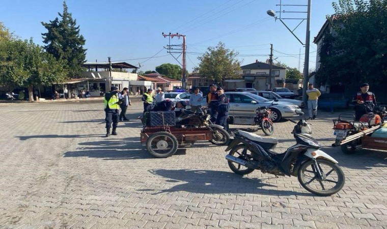 Jandarmadan motosikletlere yönelik trafik denetimi