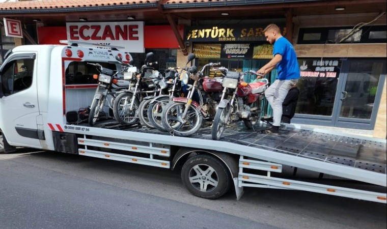 Karapınarda motosiklet denetimi