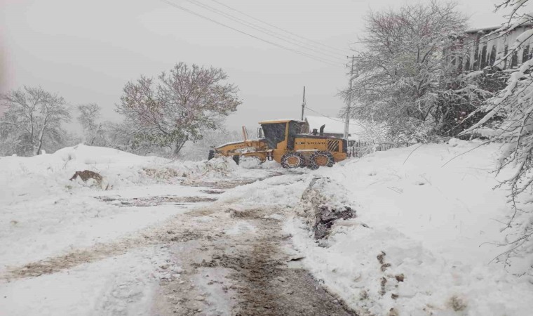 Kastamonuda karın kapattığı 39 köy yolu açıldı