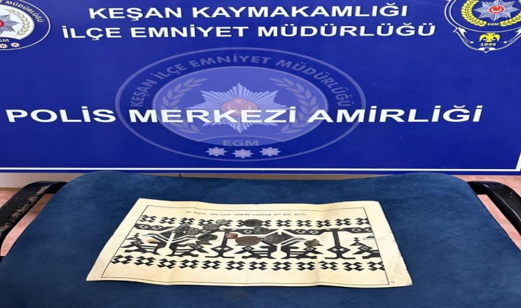 Keşanda aranan şüpheli tarihi eserlerle yakalandı