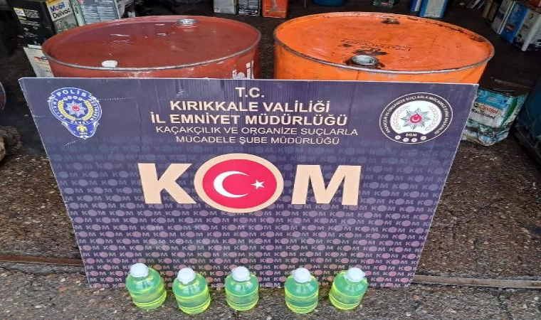 Kırıkkale’de 350 litre kaçak akaryakıt ele geçirildi