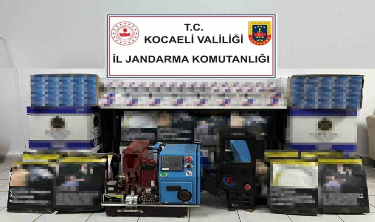 Kocaelide 182 bin 250 makaron ele geçirildi