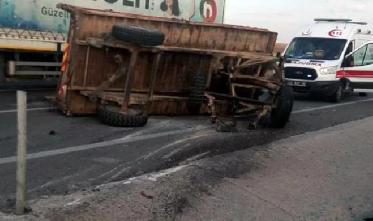 Konya’da yolcu otobüsü traktöre çarptı: 8 yaralı