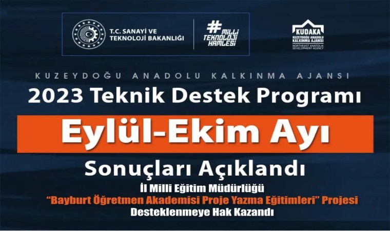 KUDAKAdan Bayburt Öğretmen Akademisi Proje Yazma Eğitimleri projesine destek