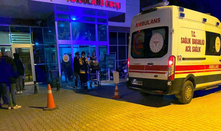 Lastiği patlayan motosiklet devrildi: 1 yaralı