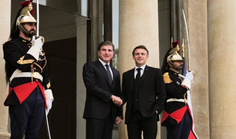 Macron, Barzani ile görüştü