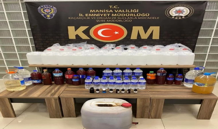 Manisa’da ’sahte içki’ operasyonu; 10 gözaltı