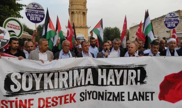 Mardin’de İsrail protestosu