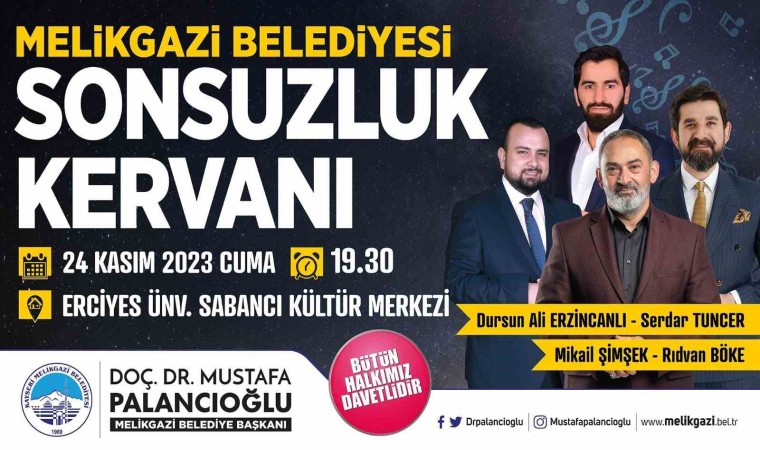 Melikgazide şiir dolu Sonsuzluk Kervanı akşamı