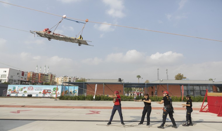 Mersin Büyükşehir Belediyesi Dağcılık Arama Kurtarma Amirliği ekiplerine ‘İple erişim tekniği eğitimi verildi