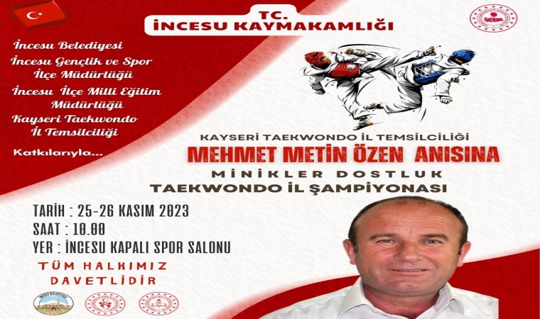 Metin Özen anısına ‘Taekwondo Turnuvası