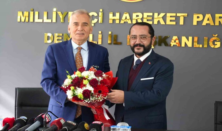 MHP İl Başkanı Yılmaz, ittifak ortağı Başkan Zolanı ağırladı