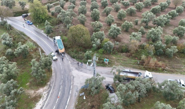 Milasta tırlar çarpıştı: 1 yaralı