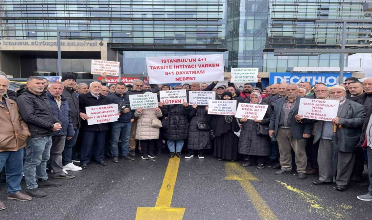 Minibüsleri lüks taksiye dönüştürülen sürücüler tepkili