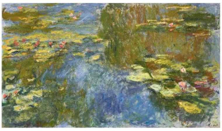 Monet’nin su nilüferleri serisinden bir tablosu, 74 milyon dolara satıldı