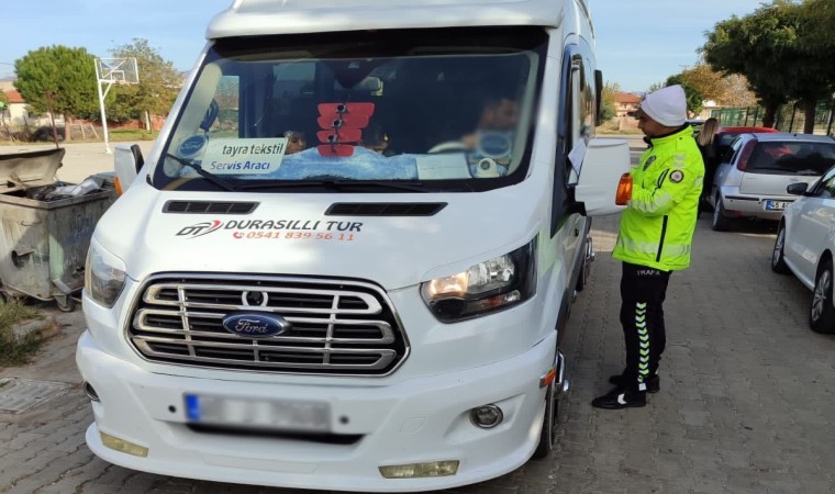 Öğrenci servislerinin denetimim devam ediyor